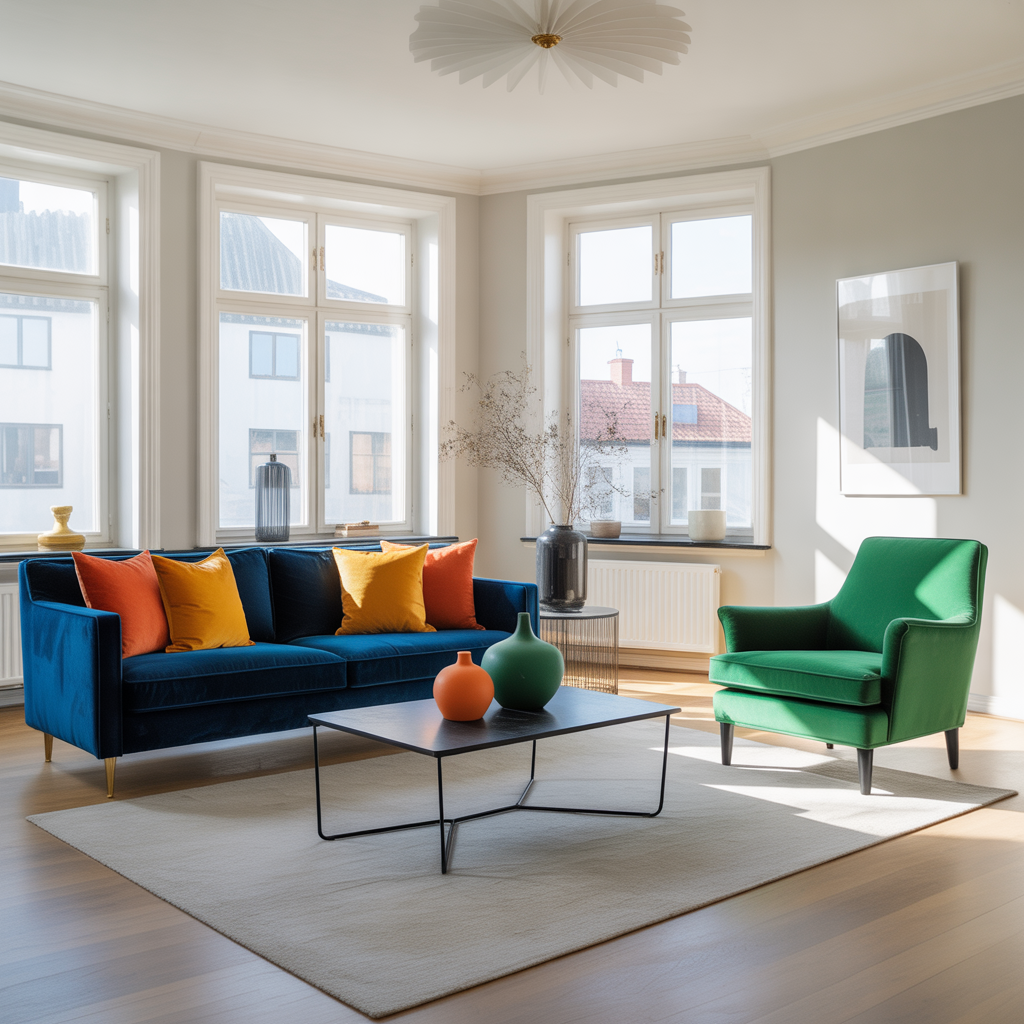 12.Sa kombinerar du starka accentfarger pa ett smakfullt satt