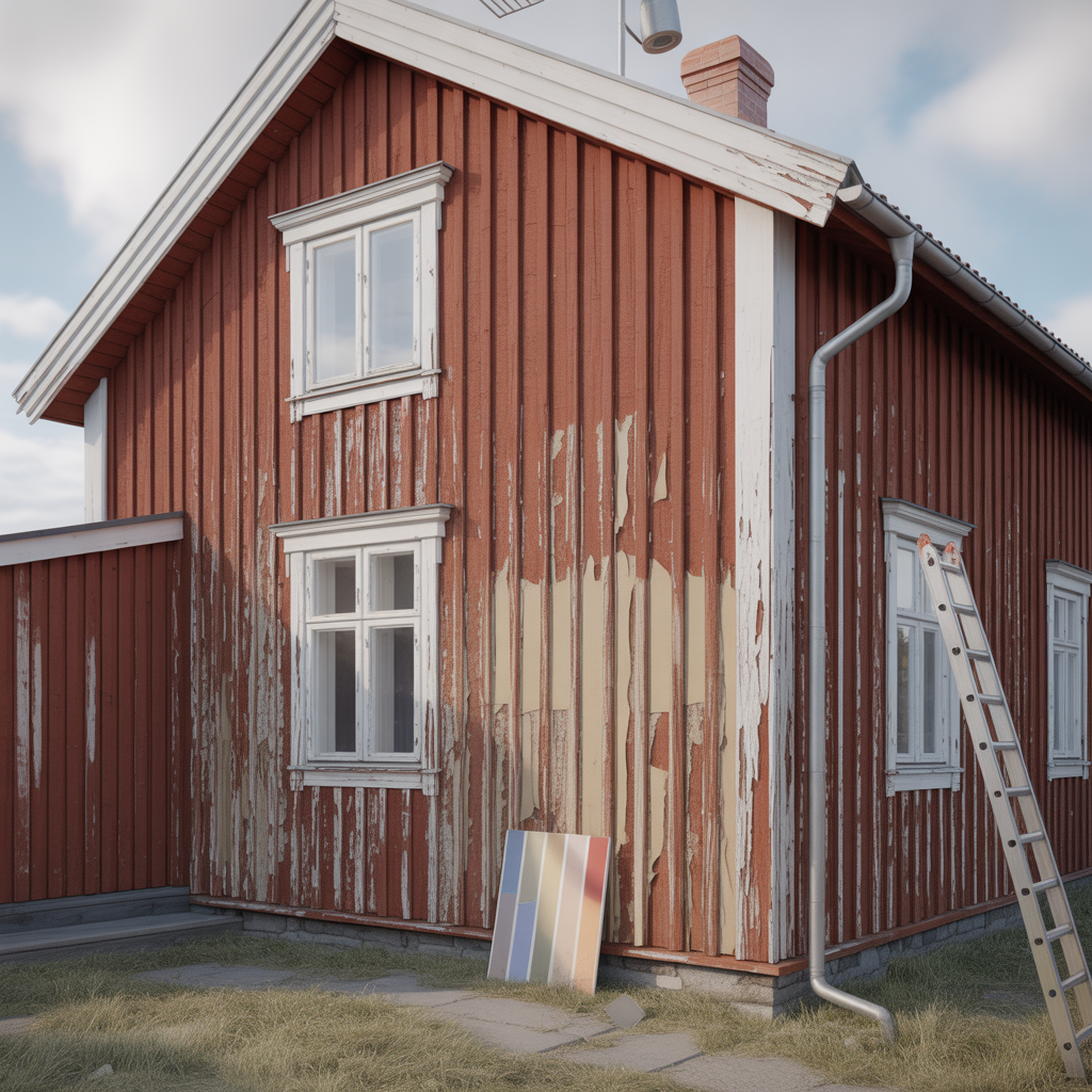 flagande farg pa trafasad felsokning och atgarder