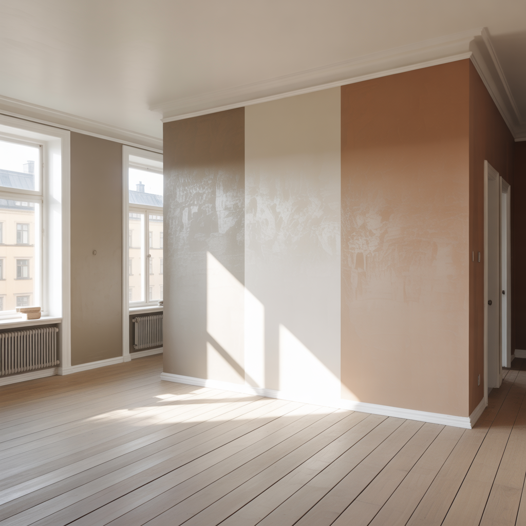 matt helmatt eller halvmatt vaggfarg jamforelse