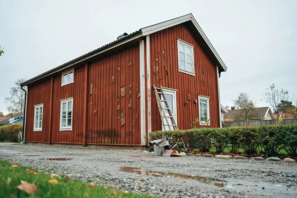 m la om tr fasaden hemma tecken p att det r dags och s planerar du jobbet r tt